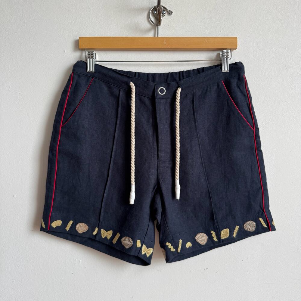 NWT TOMBOLO Vongole Navy Cabana Men's Shorts